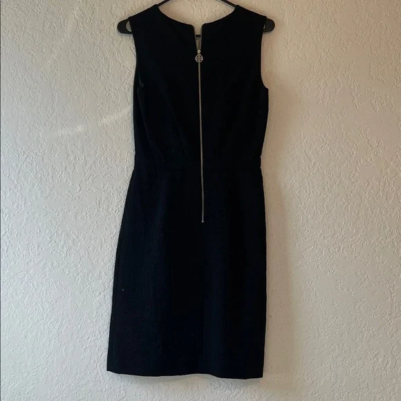 ANTONIO MELANI Black Midi Dress with Belt Detail - Picture 4 of 6